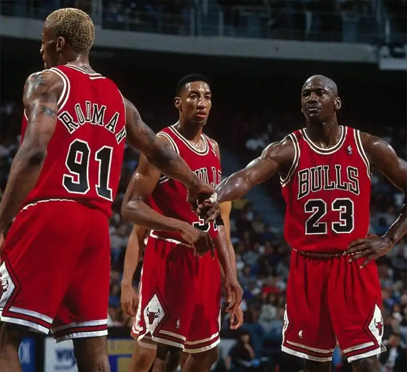 Rodman, Pippen e Jordan