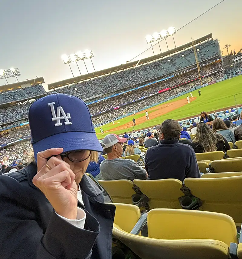@MaElisa no jogo do Dodgers em Los Angeles