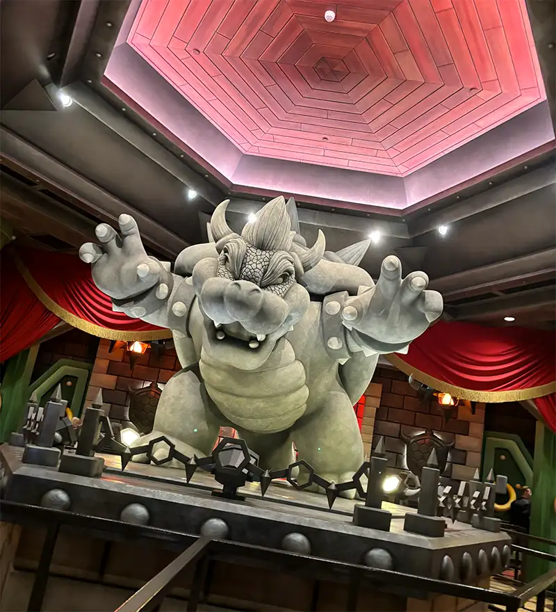 Estátua do Bowser!