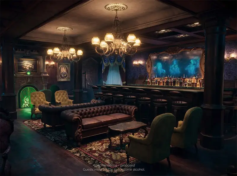 Haunted Mansion Parlor