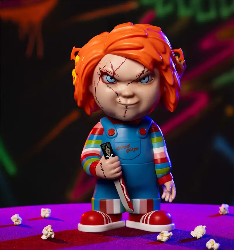 Balde de pipoca do Chucky