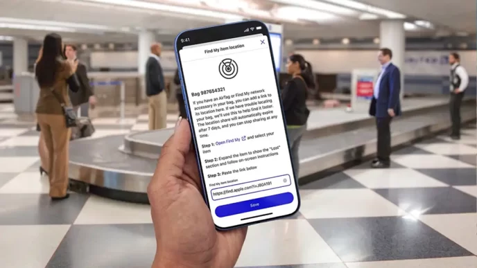 United integra novo recurso de compartilhamento de localização de itens da Apple com o AirTag