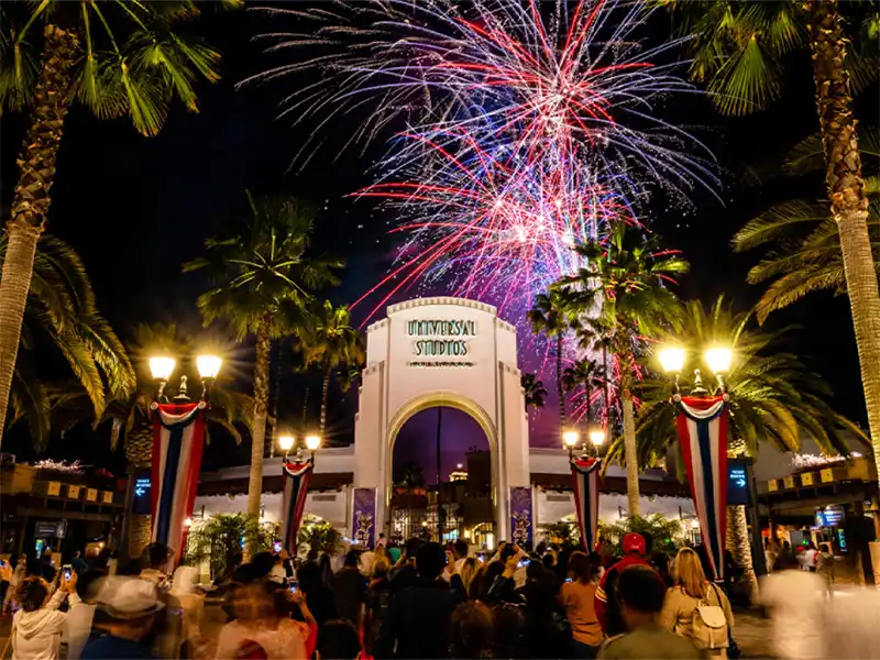 dia da Independência americana é um dia de muitas celebrações e não seria diferente no Universal Studios Hollywood