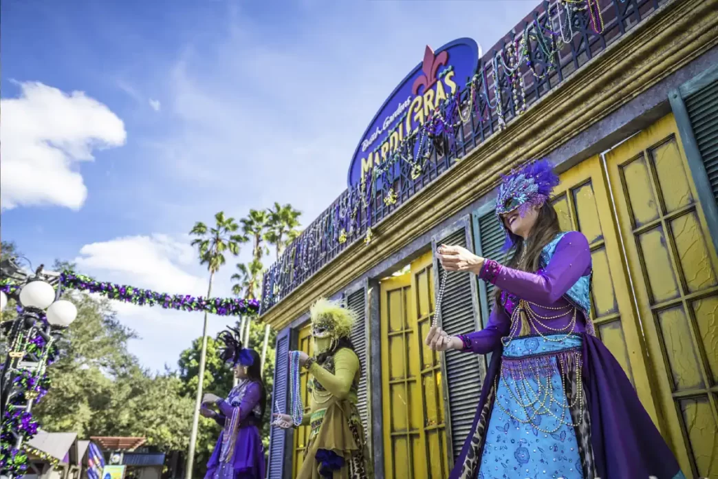 Busch Gardens tem Mardi Gras com gastronomia e entretenimento