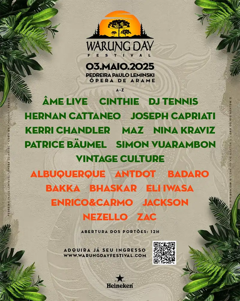 Warung Day Festival 2025: Line-up e Onde comprar ingressos